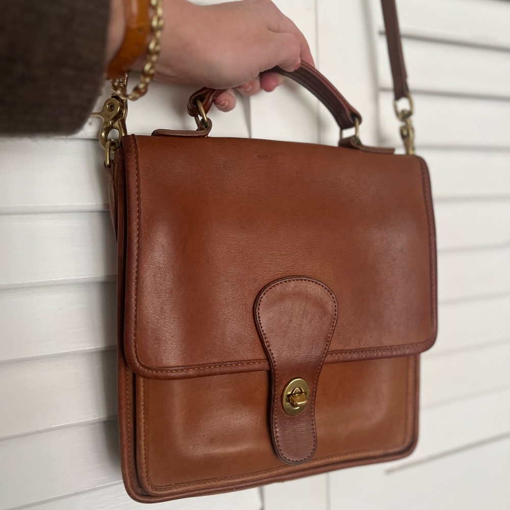 Vintage (1980s) COACH Station Bag #5130 - British Tan